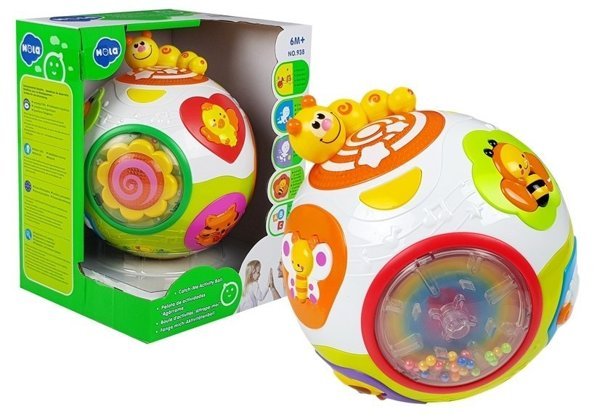 Interaktiver Ball für Kleinkinder mit Tiergeräuschen