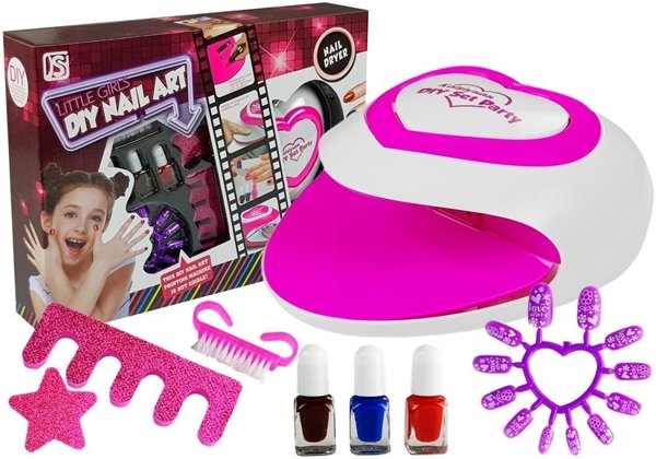 Kinder-Nagellack-Set + Nagellampe