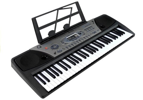 61-Tasten Keyboard E-Piano Klavier Lernfunktion 100 Sounds & Rhythmen schwarz 
