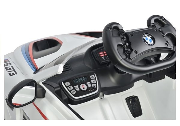 Kinderfahrzeug BMW M6 GT3 Weiß Elektroauto Auto Fahrzeug