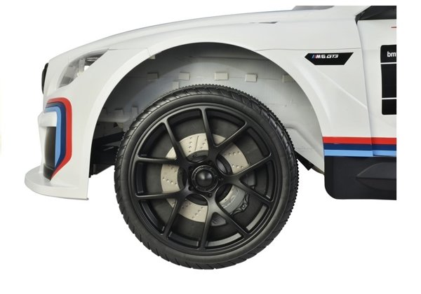 Kinderfahrzeug BMW M6 GT3 Weiß Elektroauto Auto Fahrzeug