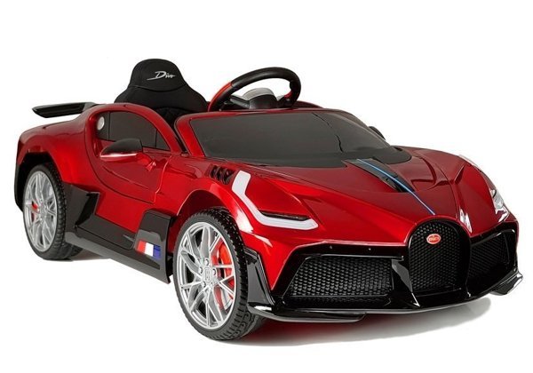 Kinderfahrzeug Bugatti Divo Rot lackiert