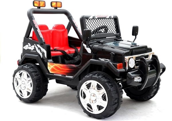 Kinderfahrzeug Jeep Raptor S618 EVA Schwarz 2x45W Fahrzeug Auto