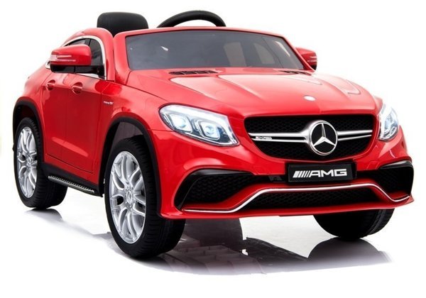 Kinderfahrzeug Mercedes GLE63 Coupe Rot Ledersitz EVA-Reifen Auto für Kinder