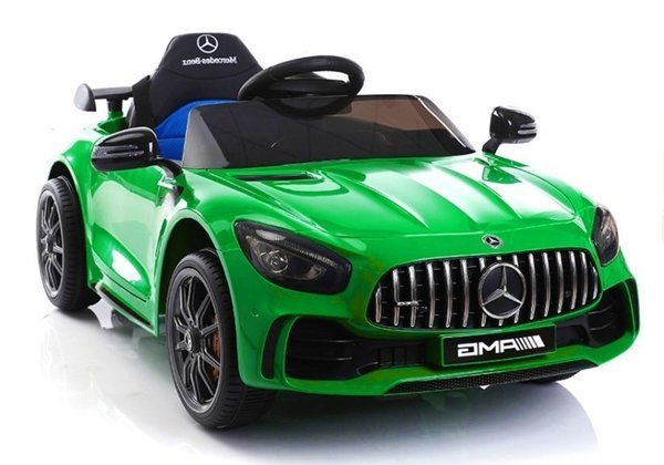 Kinderfahrzeug Mercedes GTR Grün EVA-Reifen Ledersitz Auto