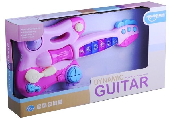 Kindergitarre Spielzeuggitarre Gitarre Sound- und Lichteffekte Musikinstrument