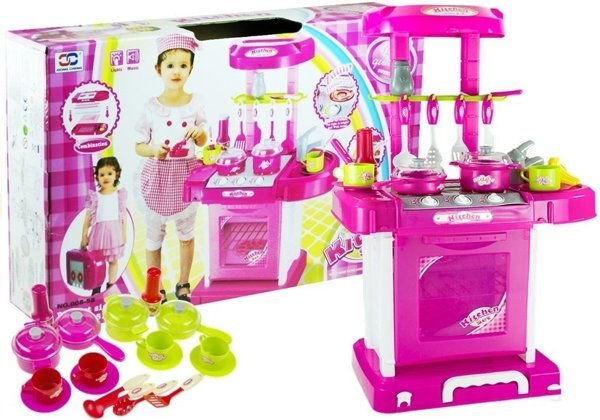 Kinderküche Spielküche Kinder Küche Kinderspielküche im Koffer ROT Küche