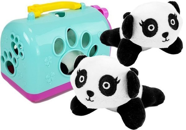 Kleiner Panda mit Transporter Maskottchen