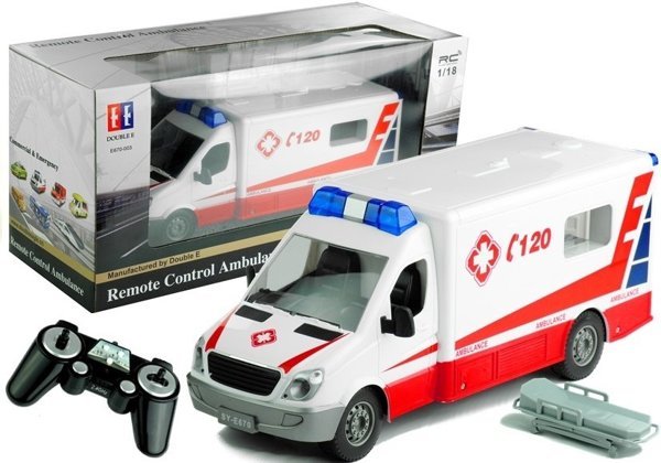 Krankenwagen 1:18 Fernbedienung 2.4GHz Fahrzeug Spielzeug für Kinder