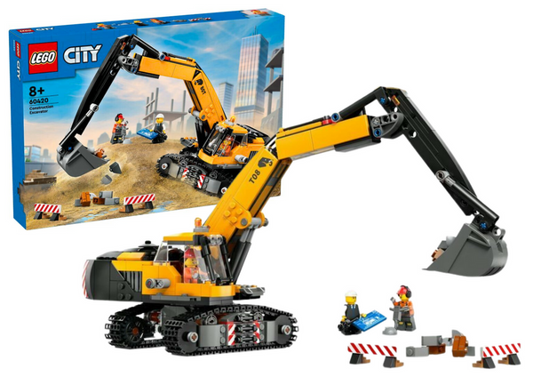 LEGO CITY Steine ​​Gelber Bagger 633 Teile. LG-60420