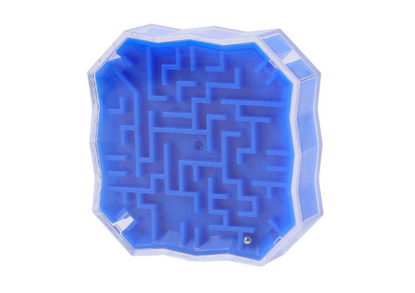 Labyrinth, Logik, Spiel, Mit, Blau, Ball