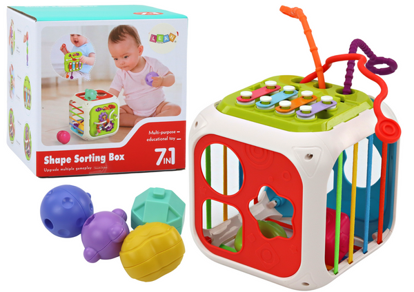 Lernwürfel für Babys Sortierer 7in1