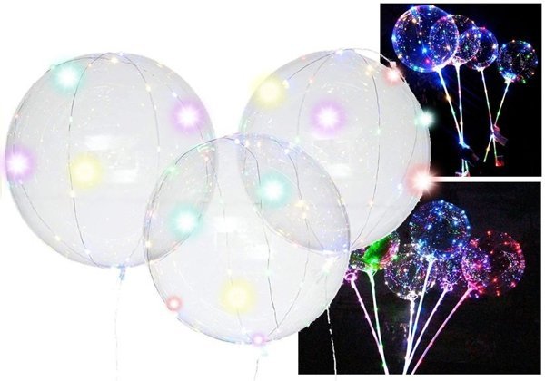 Leuchtende Ballon-LED-Batterien Buntes Licht