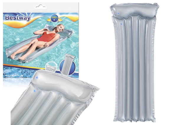 Luftmatratze zum Schwimmen Grau183 x 76 cm Bestway 44013