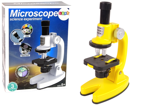 Mikroskop Gelb für den kleinen Wissenschaftler Lernset
