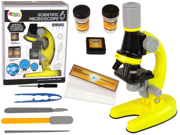 Mikroskop-Lernset für Kinder Gelb