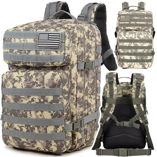 Militärischer taktischer Rucksack Grau 40-60L