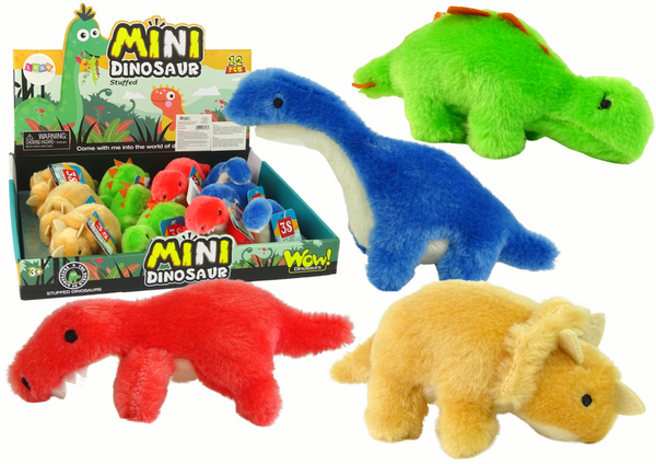 Mini-Plüschtier Dinosaurier 4 Arten