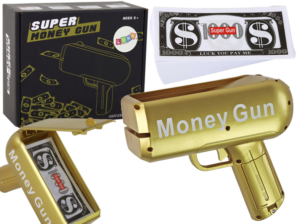 Money Gun schießt Goldwerfer, Money Gun-Banknoten