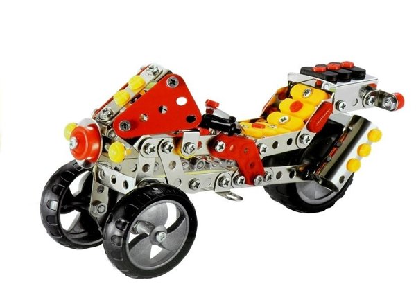 Motorrad zum Zusammenfügen 197 Elemente Werkzeuge Spielzeug Set