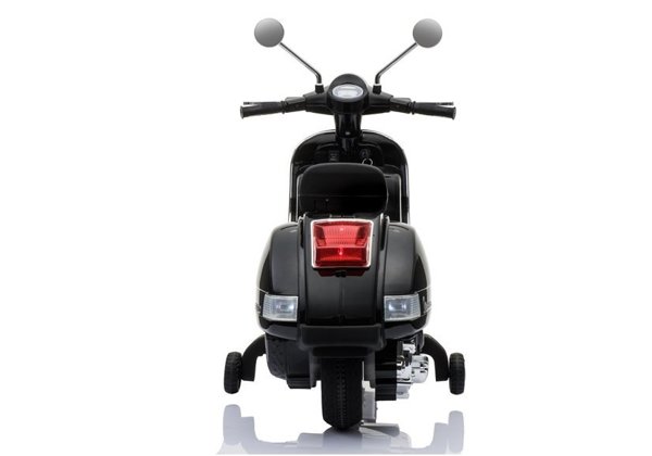Motorroller Motorrad Vespa Schwarz Ledersitz EVA-Reifen LED Frontscheinwerfer 