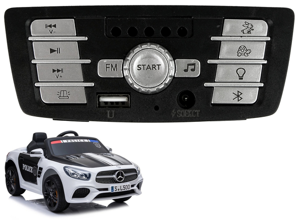 Panel muzyczny do auta Akumulator Mercedes SL500 policja