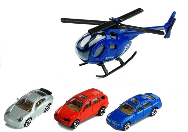 Parkhaus Garage Spielzeugauto Parkgarage Parking 3 Autos Hubschrauber Set