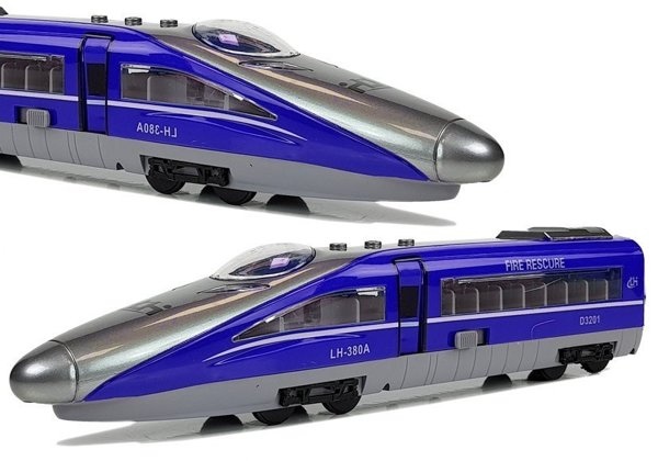 Pendolino federbetriebener Zug Blau mit Sound und Licht