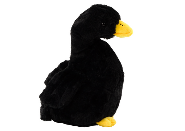 ﻿Plüsch-Gans-Maskottchen, schwarze, kuschelige Plüsch-Ente, 40 cm