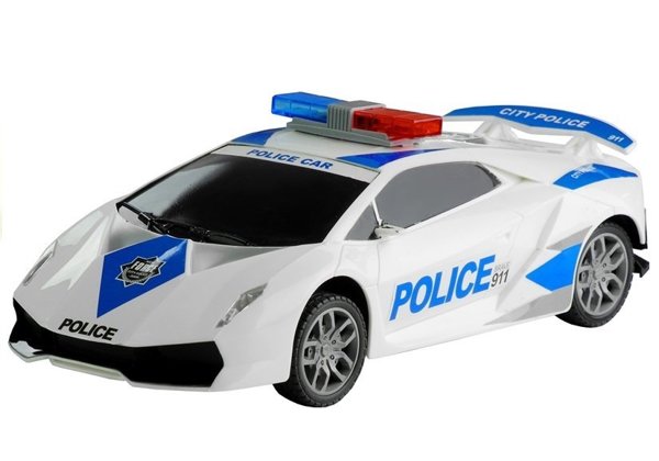 Polizeiwagen 1:16 Sound- und Lichteffekte Friction Fahrzeug Spielzeug für Kind