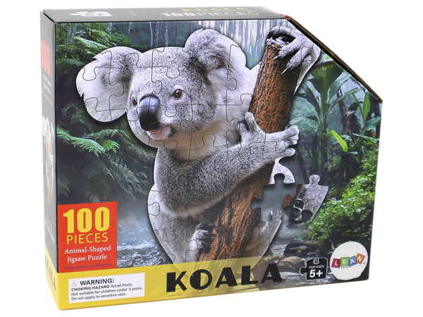 Puzzle 100 Teile Koala-Thema auf Baumtieren