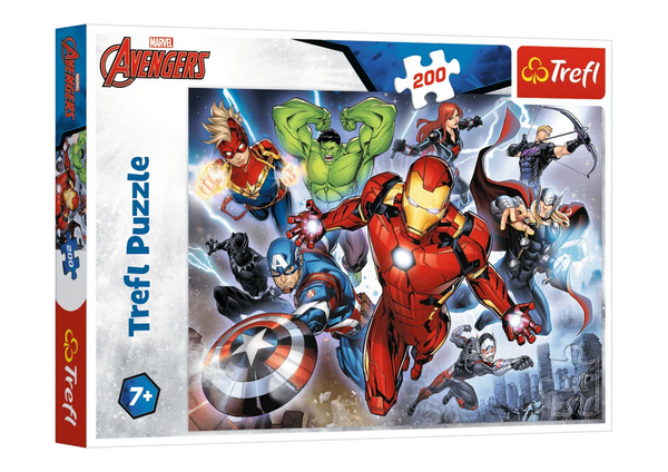 Puzzle 200 Teile Brave Avengers Disney Marvel Trefl 13260