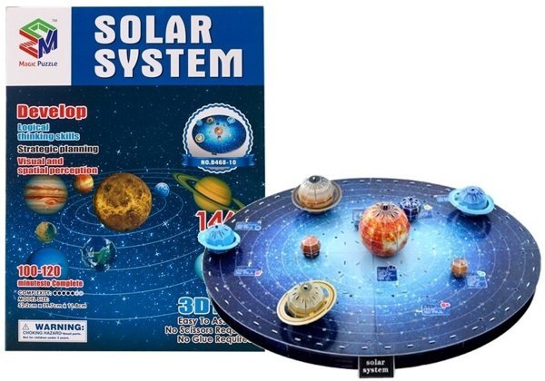 Puzzle 3D für Kinder Sonnensystem Planeten 146 Teile Weltraum Sonnensystem