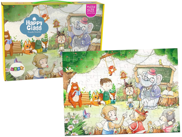 Puzzle Schule für Tiere 100 Teile