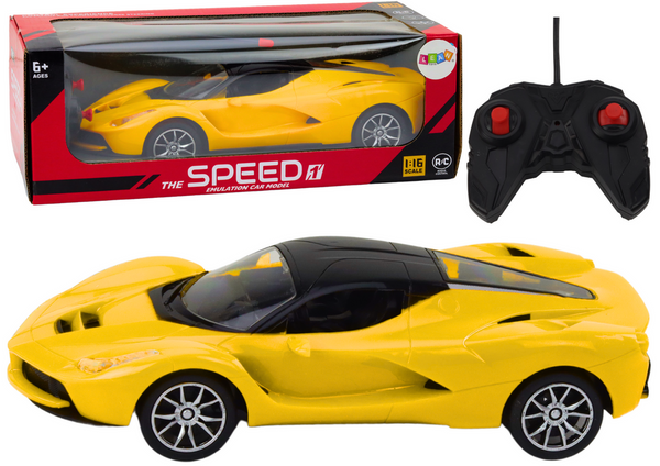 ﻿RC-Car 1:16 Ferngesteuertes, gelbes Sportauto