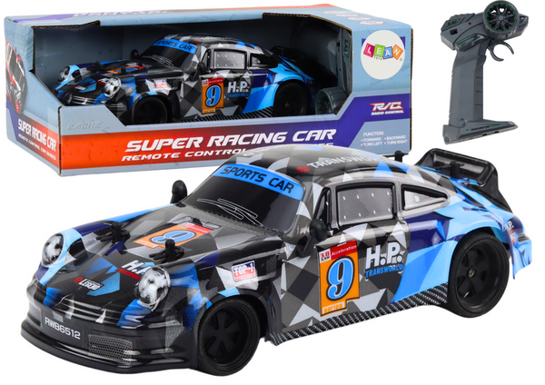 RC Ferngesteuertes Auto 1:18 Gummiräder Drift Blau