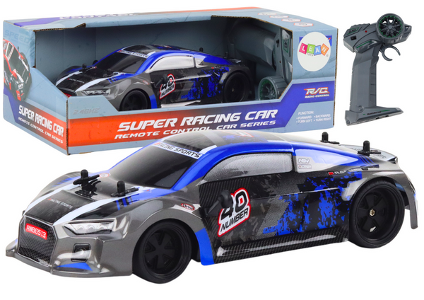 RC Ferngesteuertes Auto 1:18 Gummiräder Drift Blau