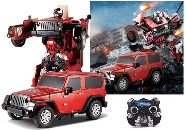 RC Roboter Auto Umwandlung wie Transformers Fernbedienung Autobot Rot Spielzeug