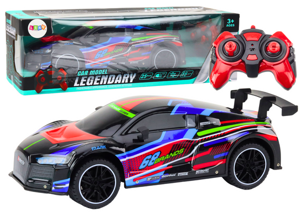 RC Sportwagen 1:10 25km/h Lichter Schwarz