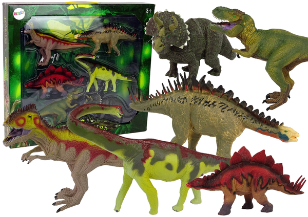 Riesiges Dinosaurier-Set aus 6 Teilen  Große Figuren
