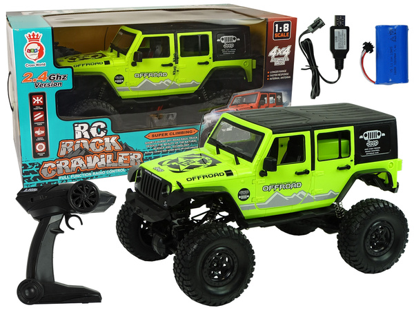 Rock Crawler 2.4 GHz Grün 4x4 Stoßdämpfer