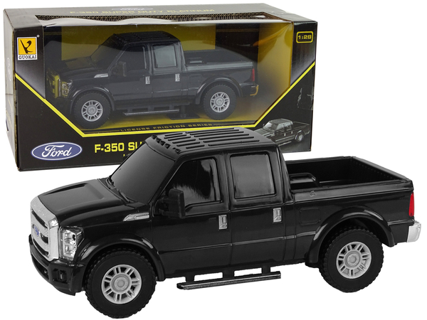 Schwarzes Auto Ford F-350 Pick Up Friction Drive 1:28