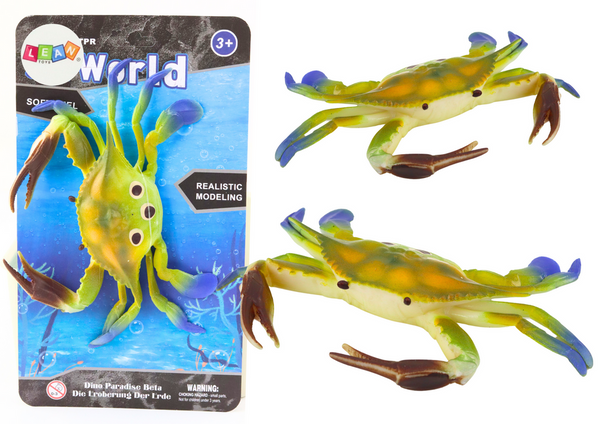 Sea World Grüne Krabbenfigur aus Gummi