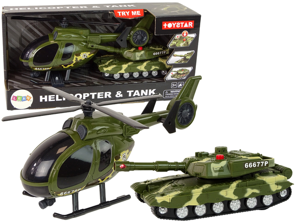 Set Militärpanzer-Reibungsantriebshubschrauber