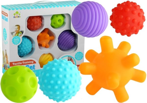 Set für ein Baby Sensory Balls 6 Stück