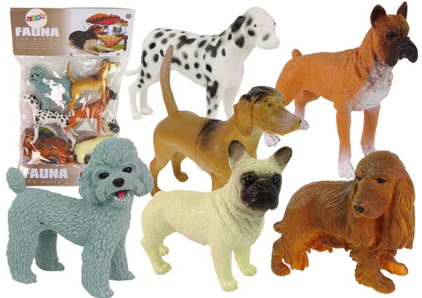 Set mit 6 Hundefiguren Figuren der Hunderasse