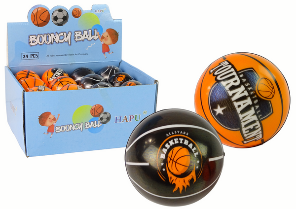 Softball Small schwarz und orange für Baby 7 cm im Durchmesser.