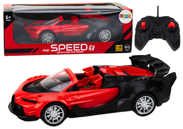Spielzeugauto Ferngesteuerter Sportwagen RC 1:18 Rot