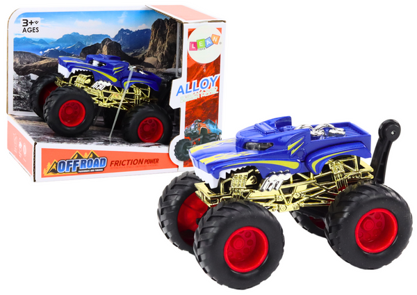 Spielzeugauto, Geländewagen, große Gummiräder, blau