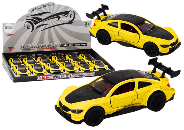 Spielzeugauto Sportwagen 1:32 Friktionsantrieb Metall Gelb